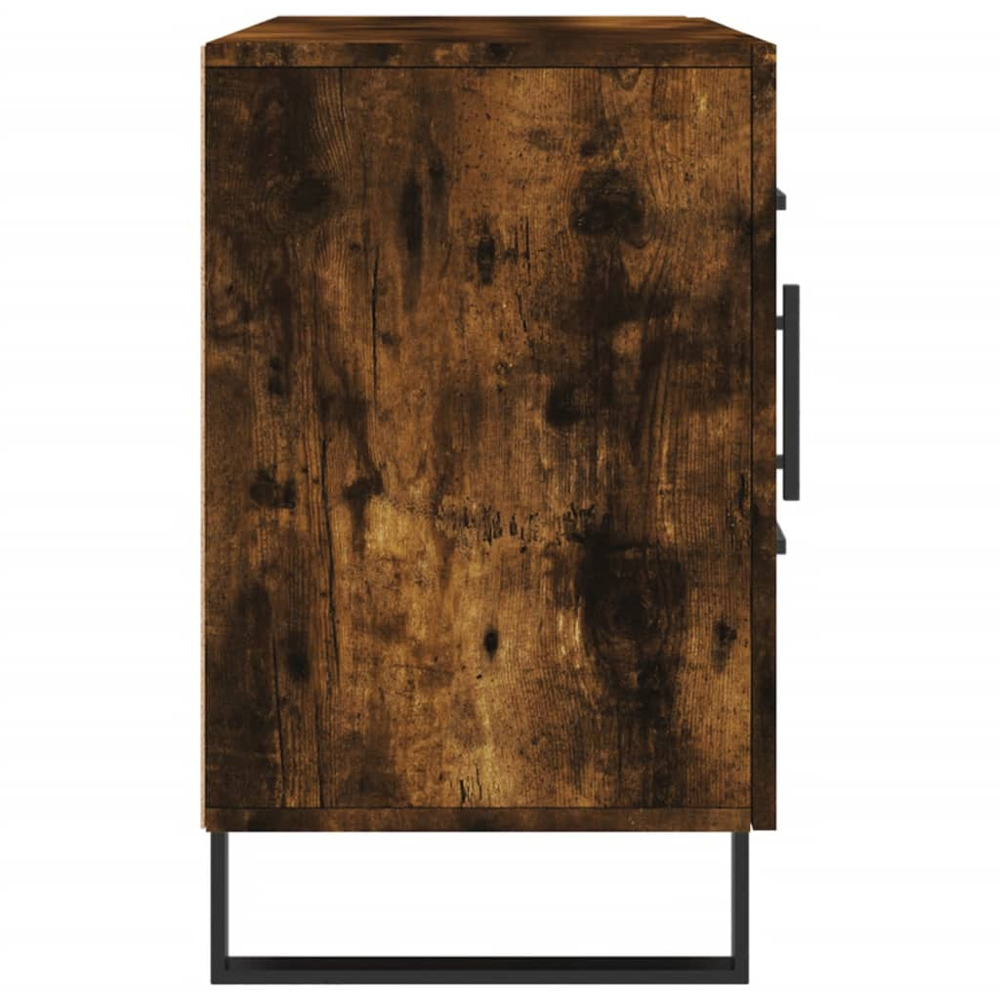 vidaXL 2 Door 2 Drawer Smoked Oak Sideboard Image 7