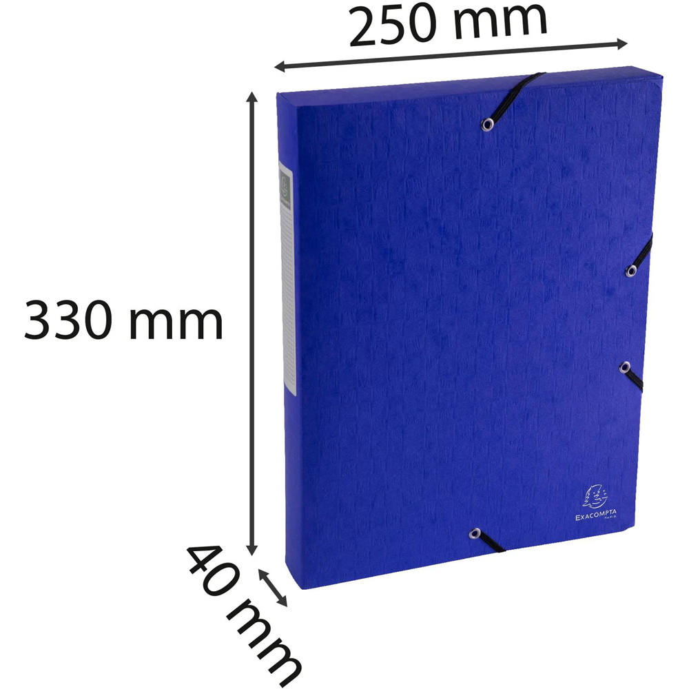 Exacompta Multicolour Elasticated Filing Box 10 Pack Image 9
