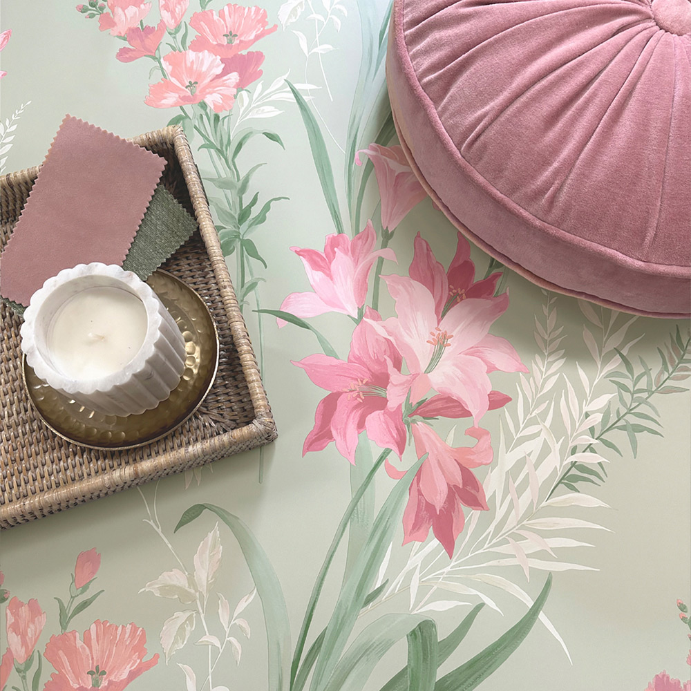 Belgravia Decor Thalia Sage Wallpaper Image 2