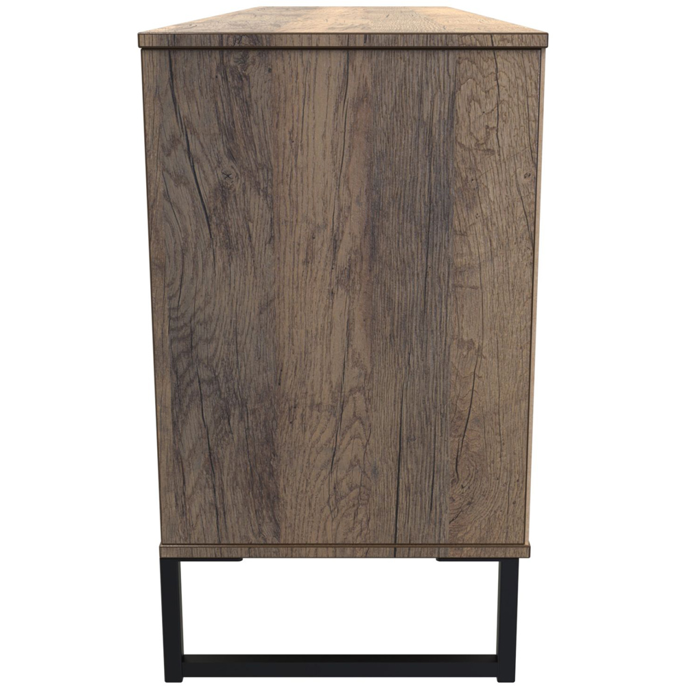 Crowndale Hong Kong 6 Drawer Vintage Oak Media Unit Image 4