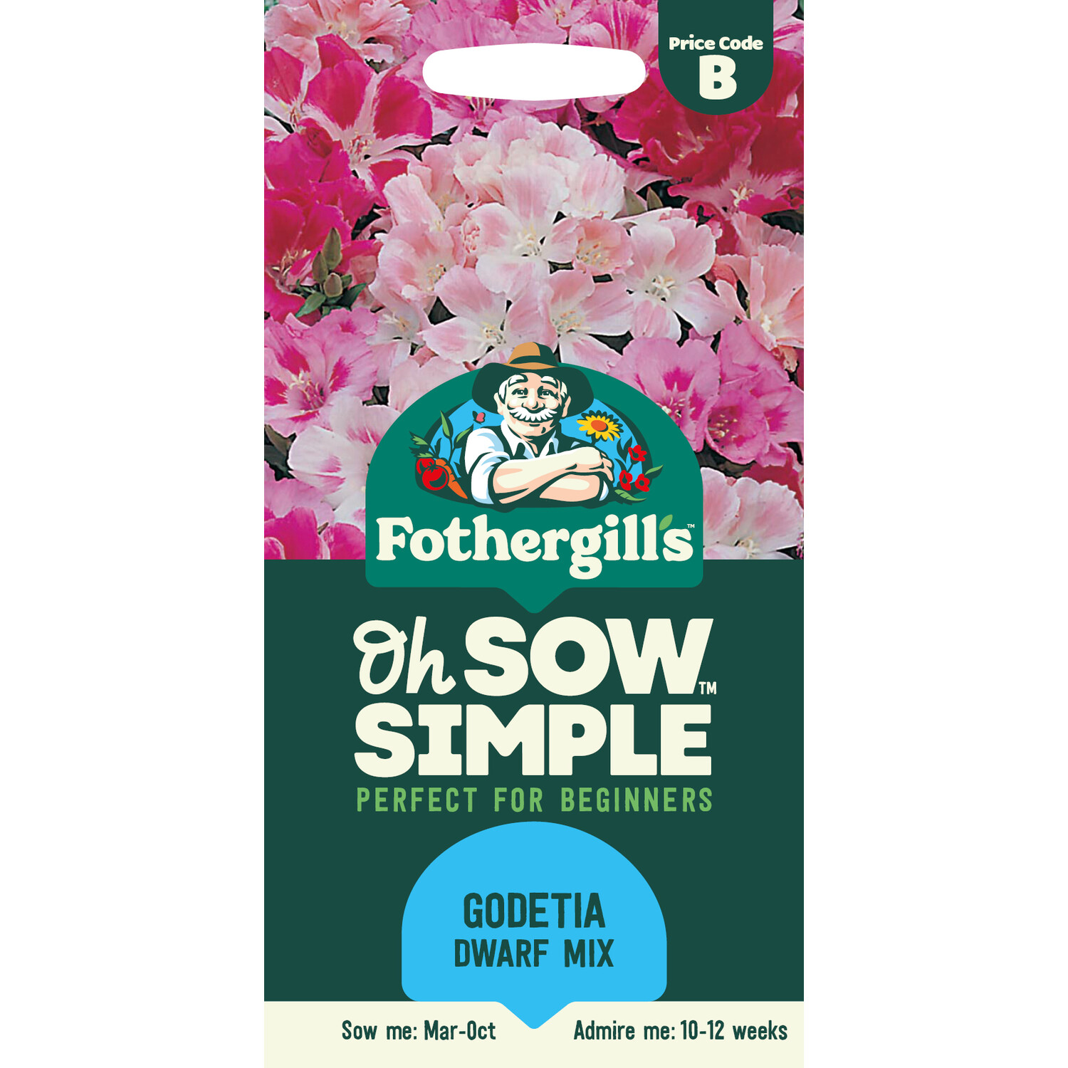 Godetia Dwarf Mix Seeds Image 1