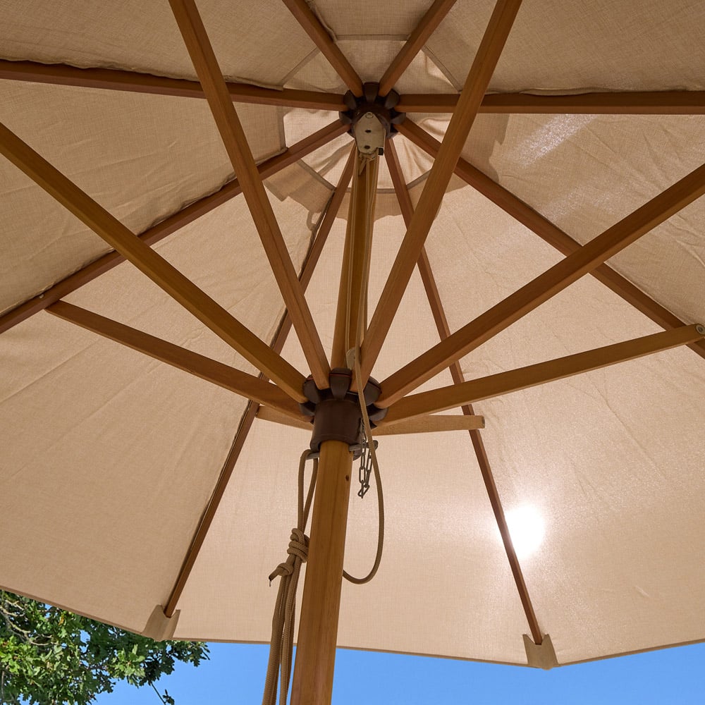 Rowlinson Ashdown Wooden Parasol 3m Image 5