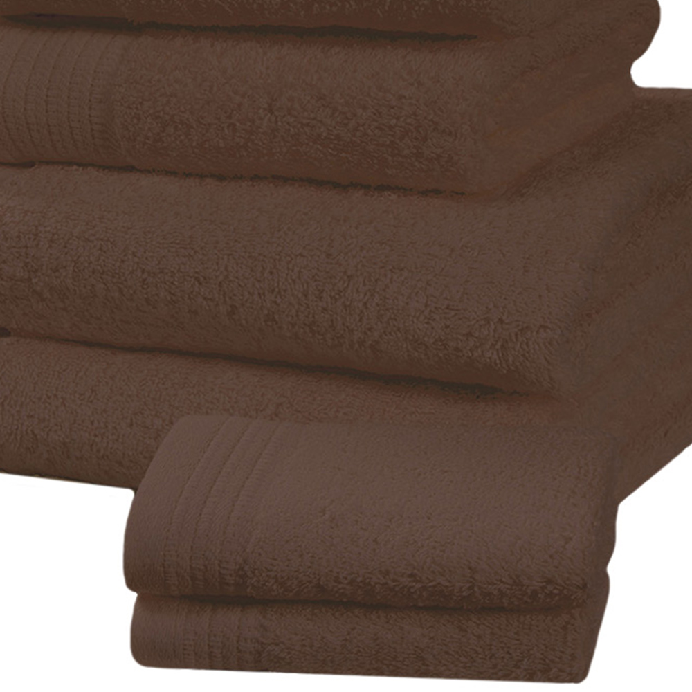 Rapport Home Chatsworth Super Soft 600gsm Combed Cotton Brown Bath Towel Image 3