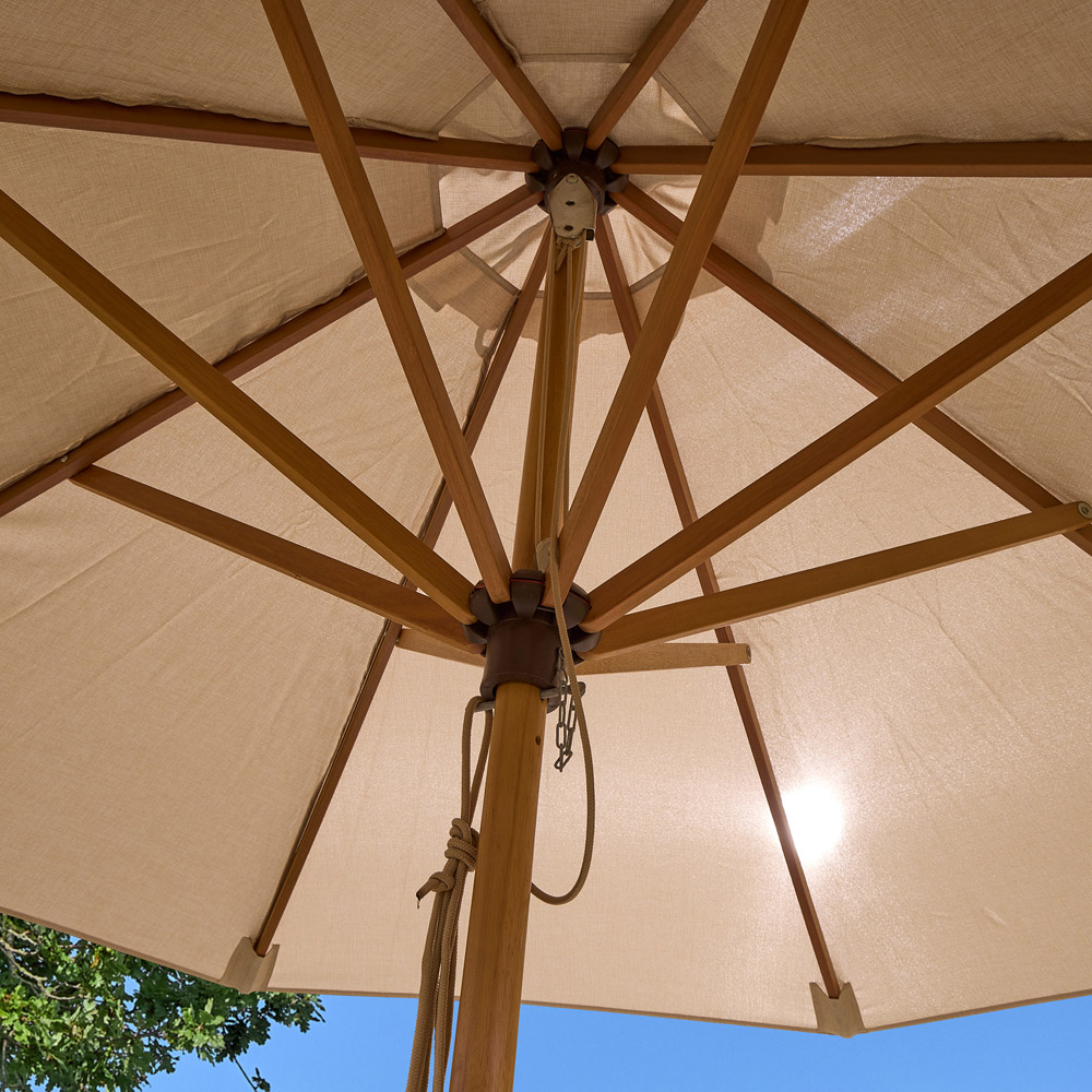Rowlinson Ashdown Wooden Parasol 2.5m Image 5