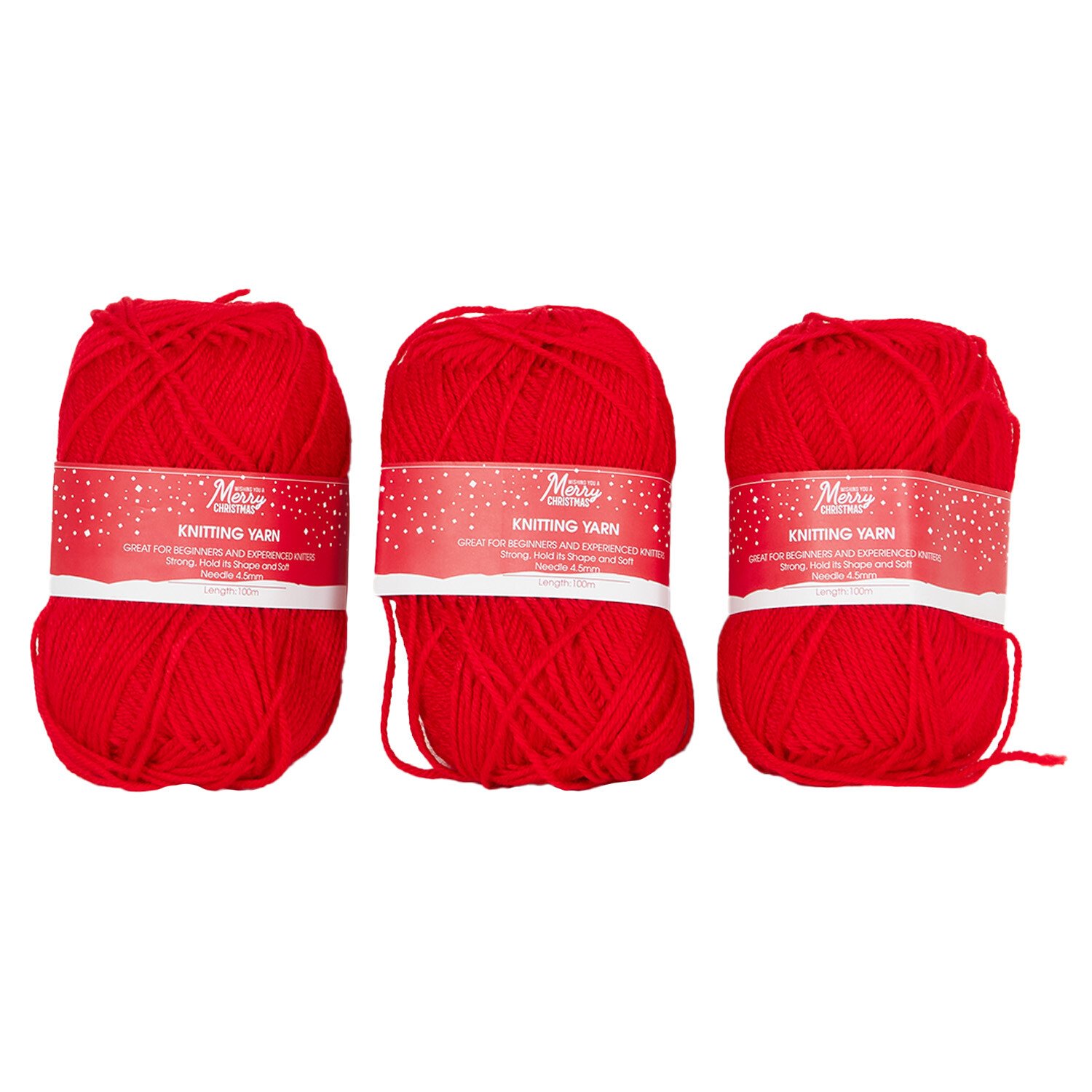 Red Knitting Yarn 300g 6 Pack Image 1