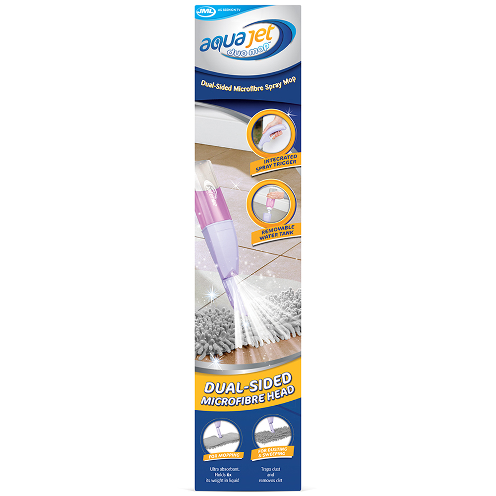 JML Aquajet Dual Sided Microfibre Floor Spray Mop Wilko