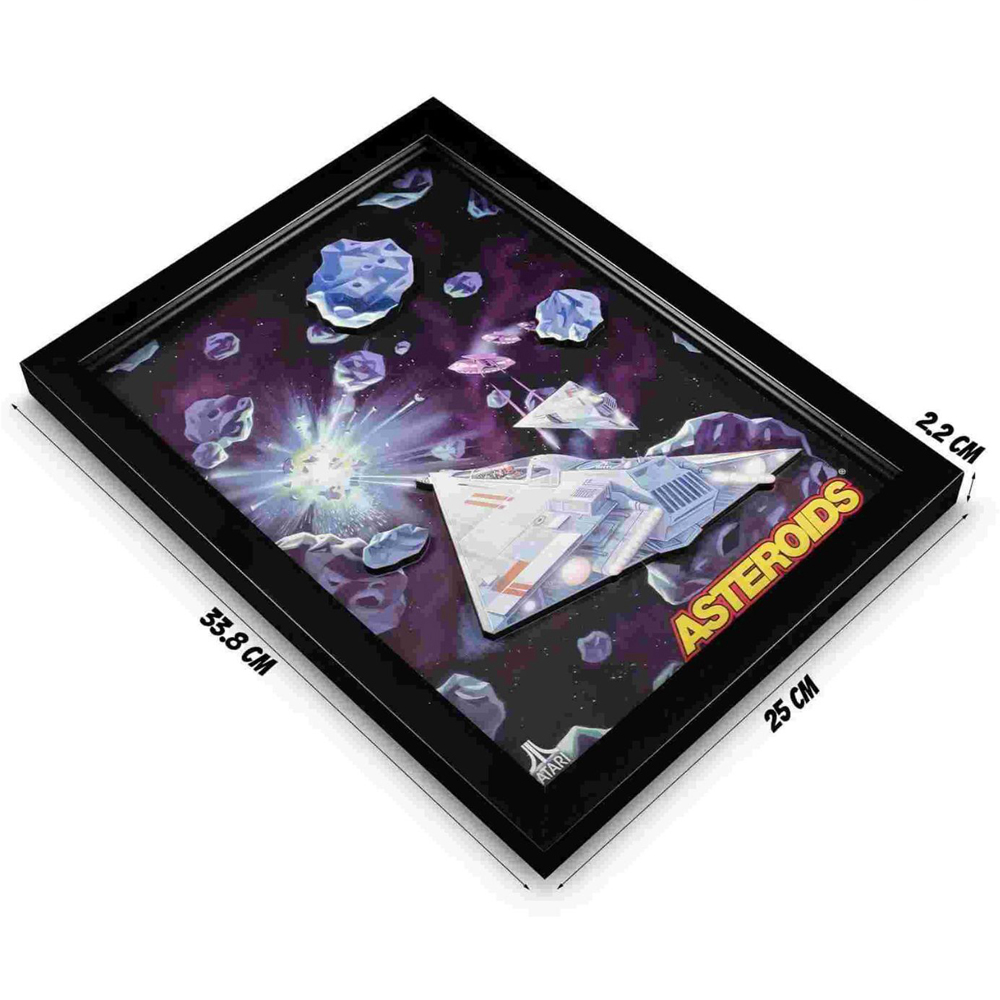 Thumbs Up Atari Asteroid 3D Wall Art 33.8 x 25cm Image 7