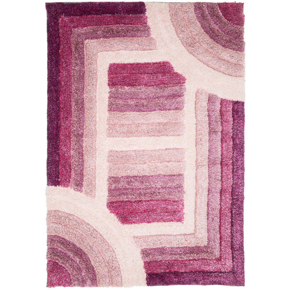 DS Living Trellis Purple Ultra Plush Rug 160 x 230cm Image 1