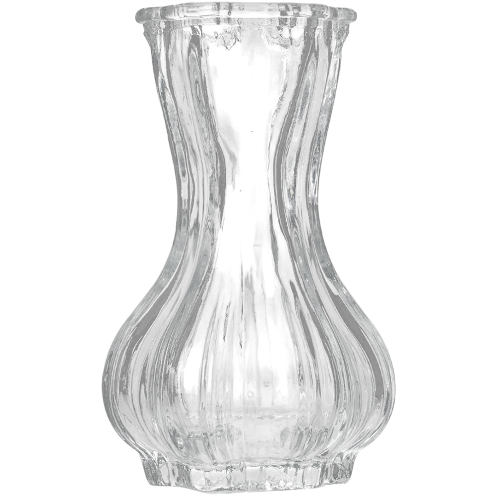 Living and Home 5 Piece Clear Small Glass Bud Vase Set Image 4