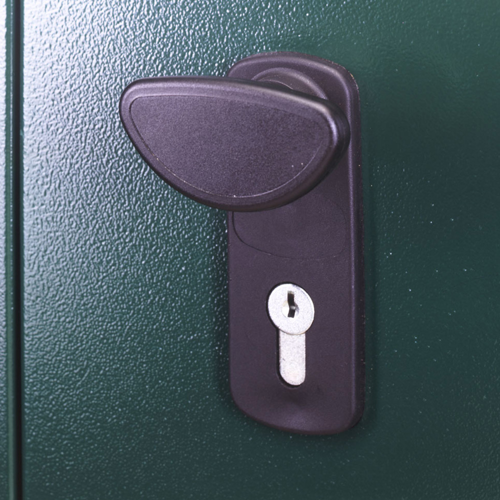 Asgard Gladiator 7 x 11ft Double Door Grey High Security Apex Garden Shed Image 8