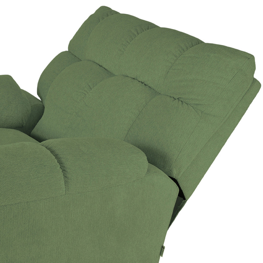 Living and Home Green Chenille Electric Swivel Recliner Chair with USB Charging Image 8