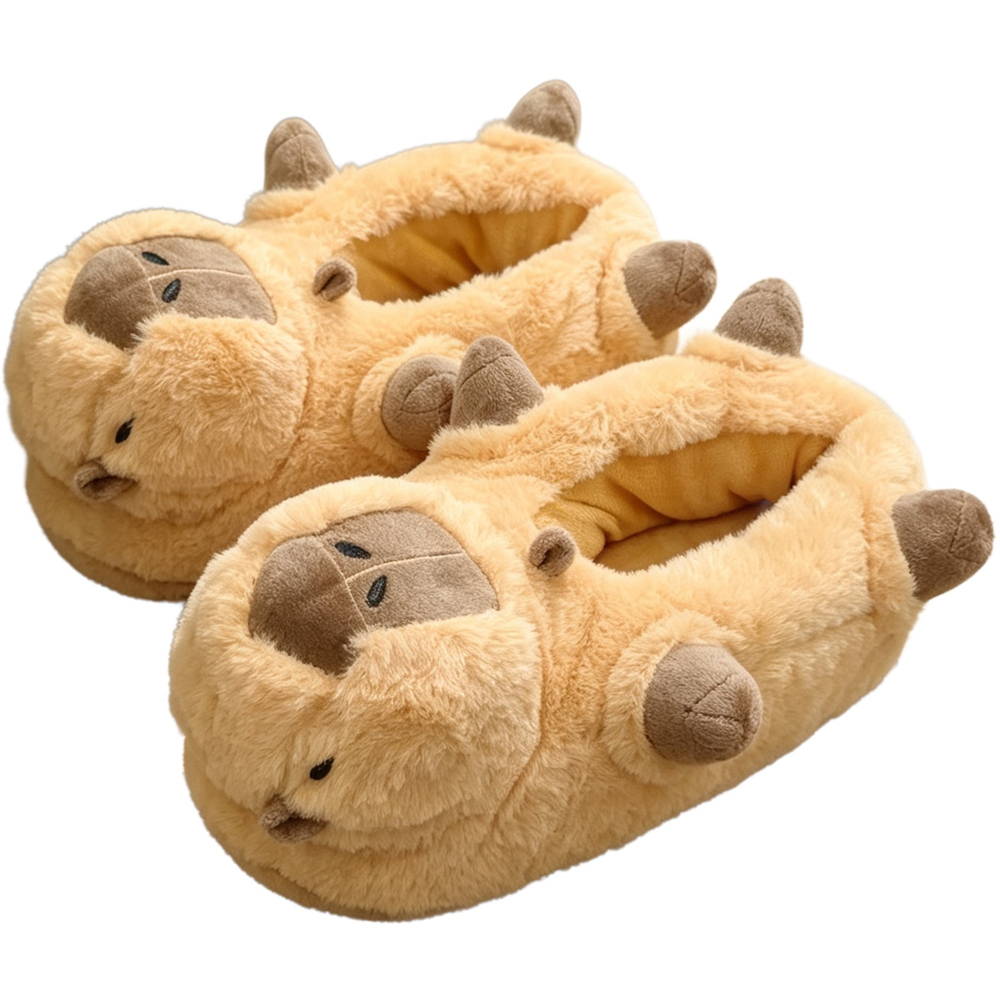 Capybara Fluffy Slippers Image 5