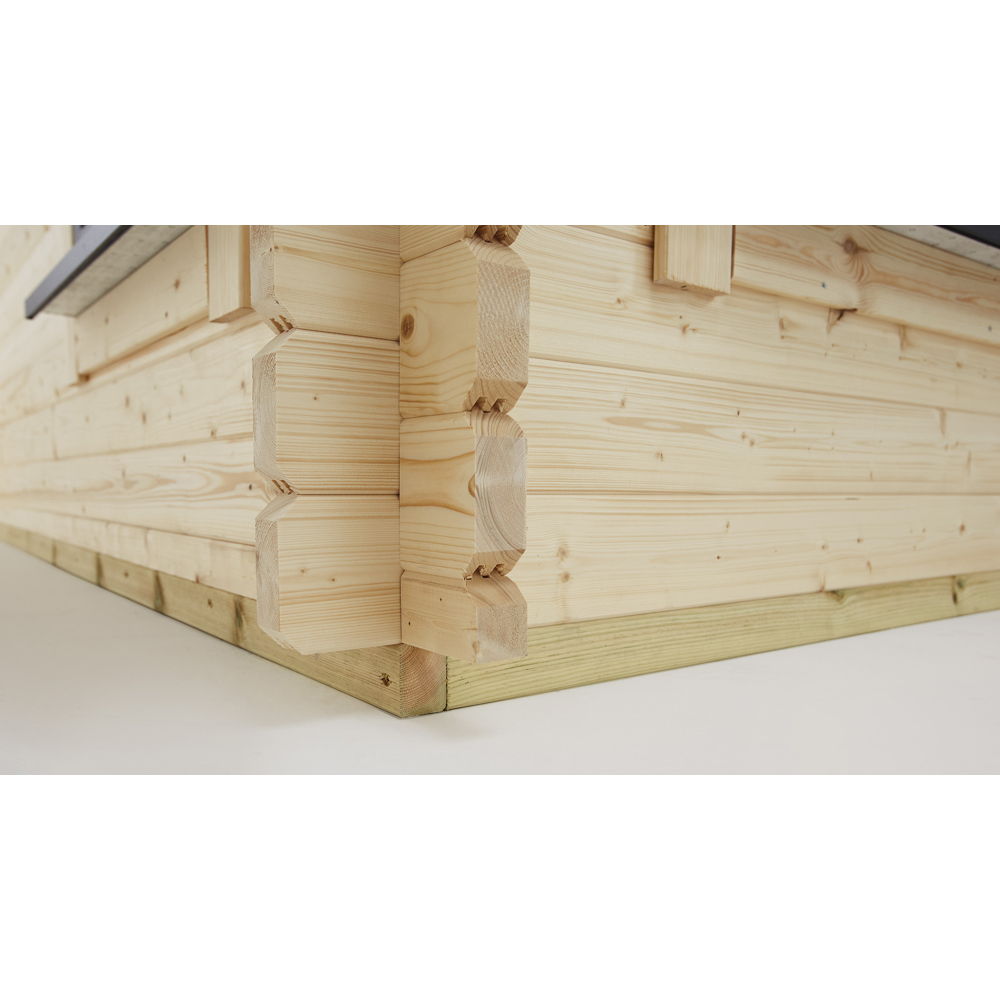 Power Sheds 16 x 16ft Left Double Door Apex Log Cabin Image 6