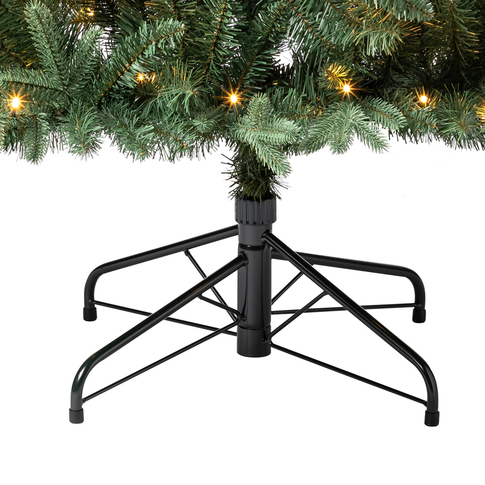 Evergreen Classics Warm White Pre-Lit Grand Bay Fir Artificial Christmas Tree with Stand 6.5ft Image 6
