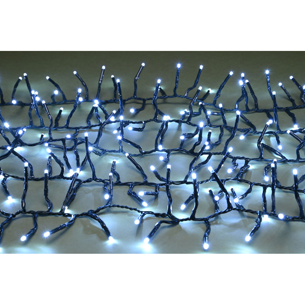 Festive 750 White LED Multifunction Christmas Cluster Light 9.74m Image 2