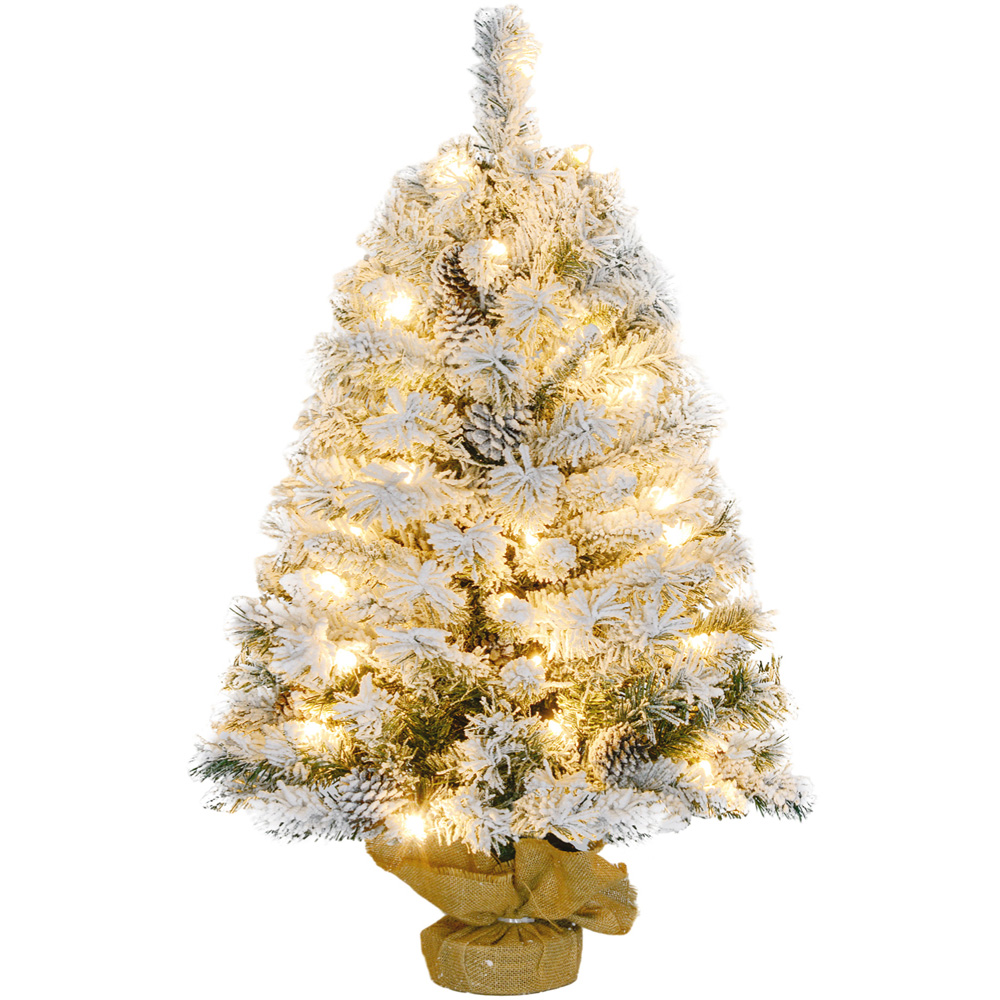Everglow Warm White LED Pre-Lit Artificial Christmas Tree 3ft Image 1