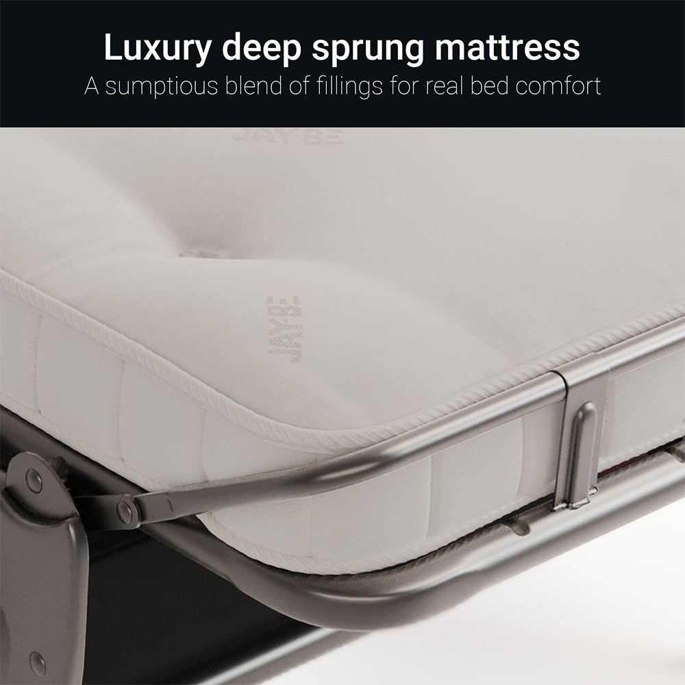 Jay-Be Deco 3 Seater Brushed Twill Smoke Sofa Bed with e-Sprung Mattress Image 7