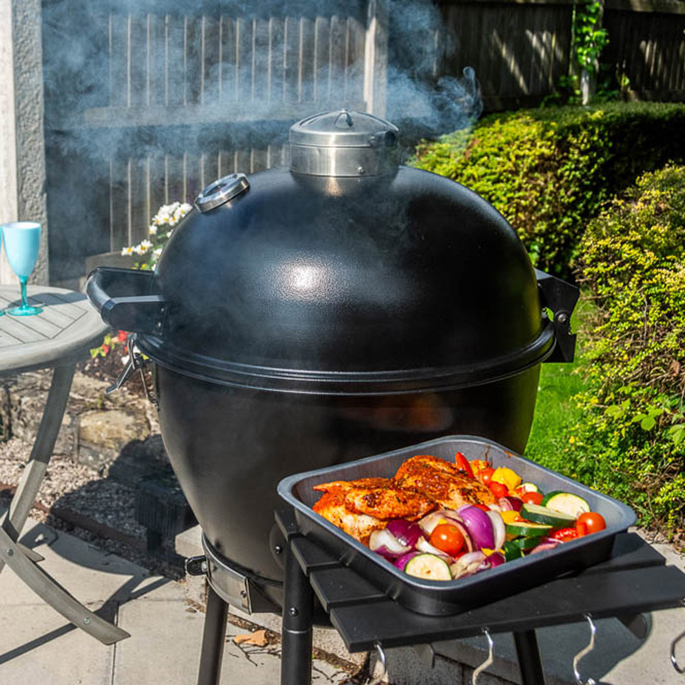 Bar-Be-Quick Steel Kamado Charcoal Grill 21 inch Image 5