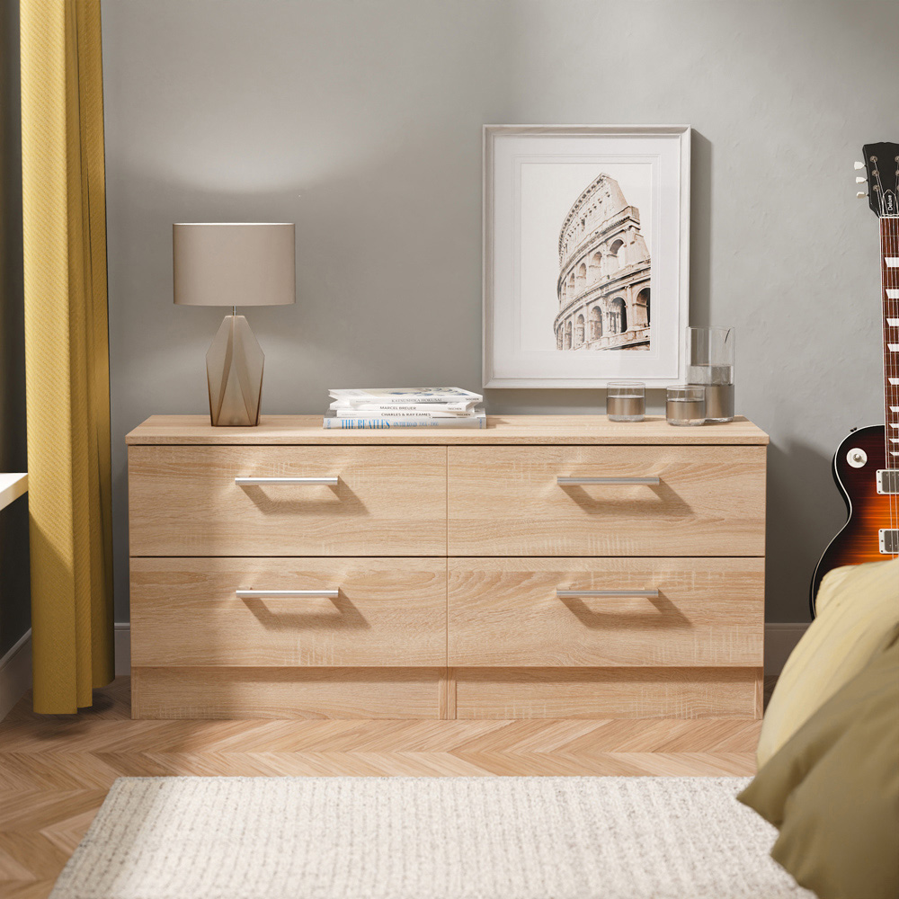 Crowndale Devon 4 Drawer Bardolino Oak Bed Box Ready Assembled Image 7