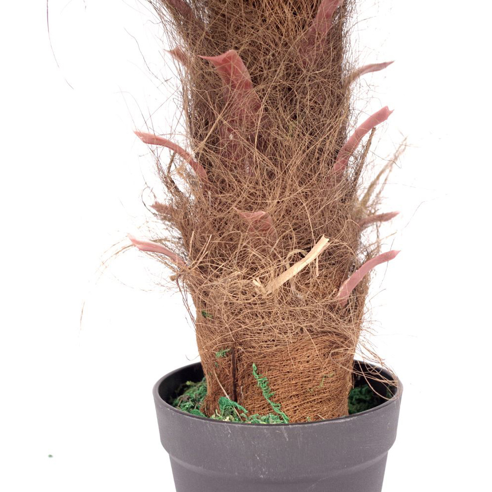 Leaf Brown Trunk Princess Palm Artificial Tree Pot 3.2ft Image 3