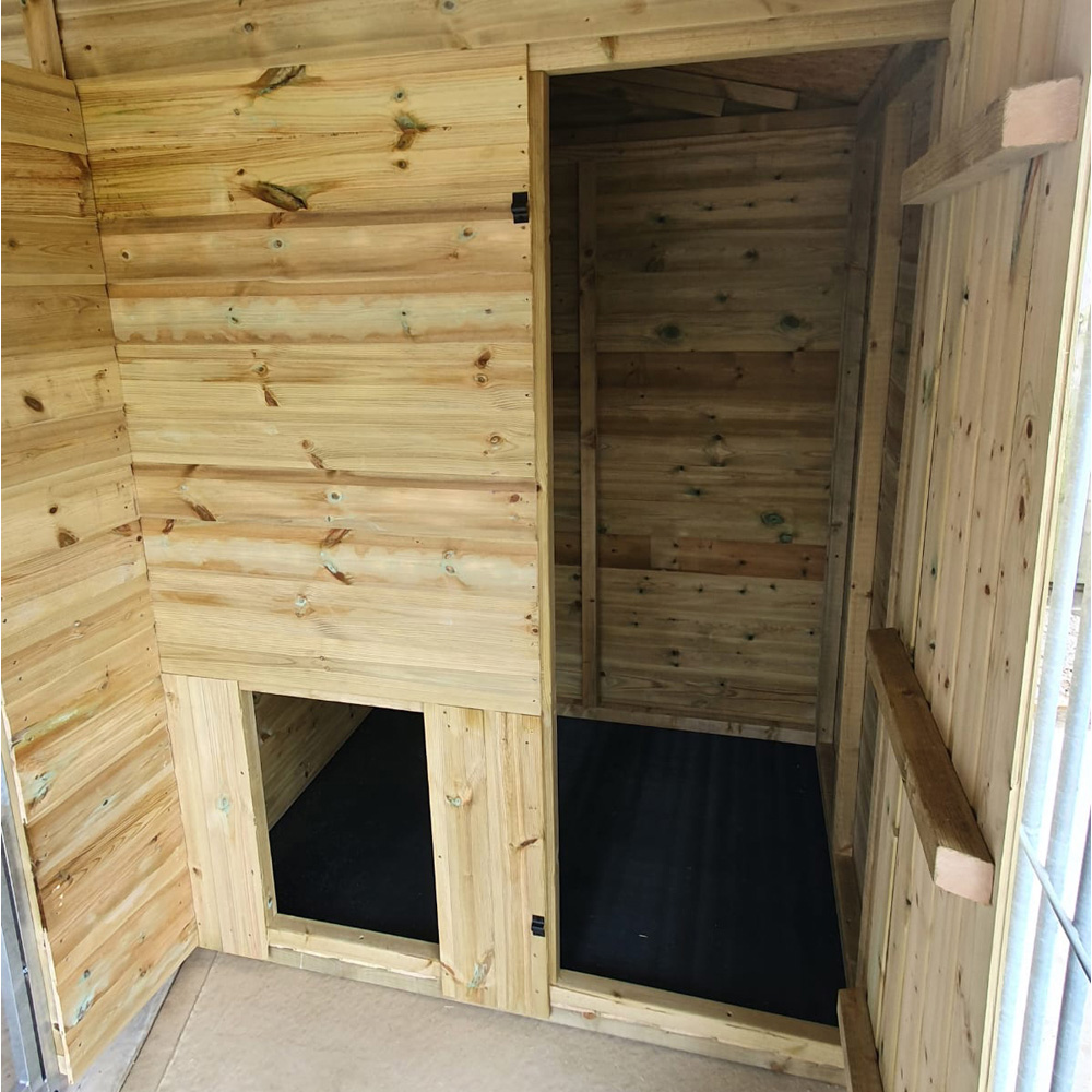 Benchmark Dog Kennel with Apex Roof - Duo 10 x 12ft Premium Wood Range Image 4