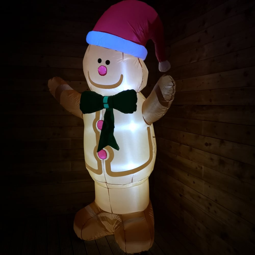 Samuel Alexander LED Inflatable Gingerbread Man Christmas Decoration 8ft Image 5