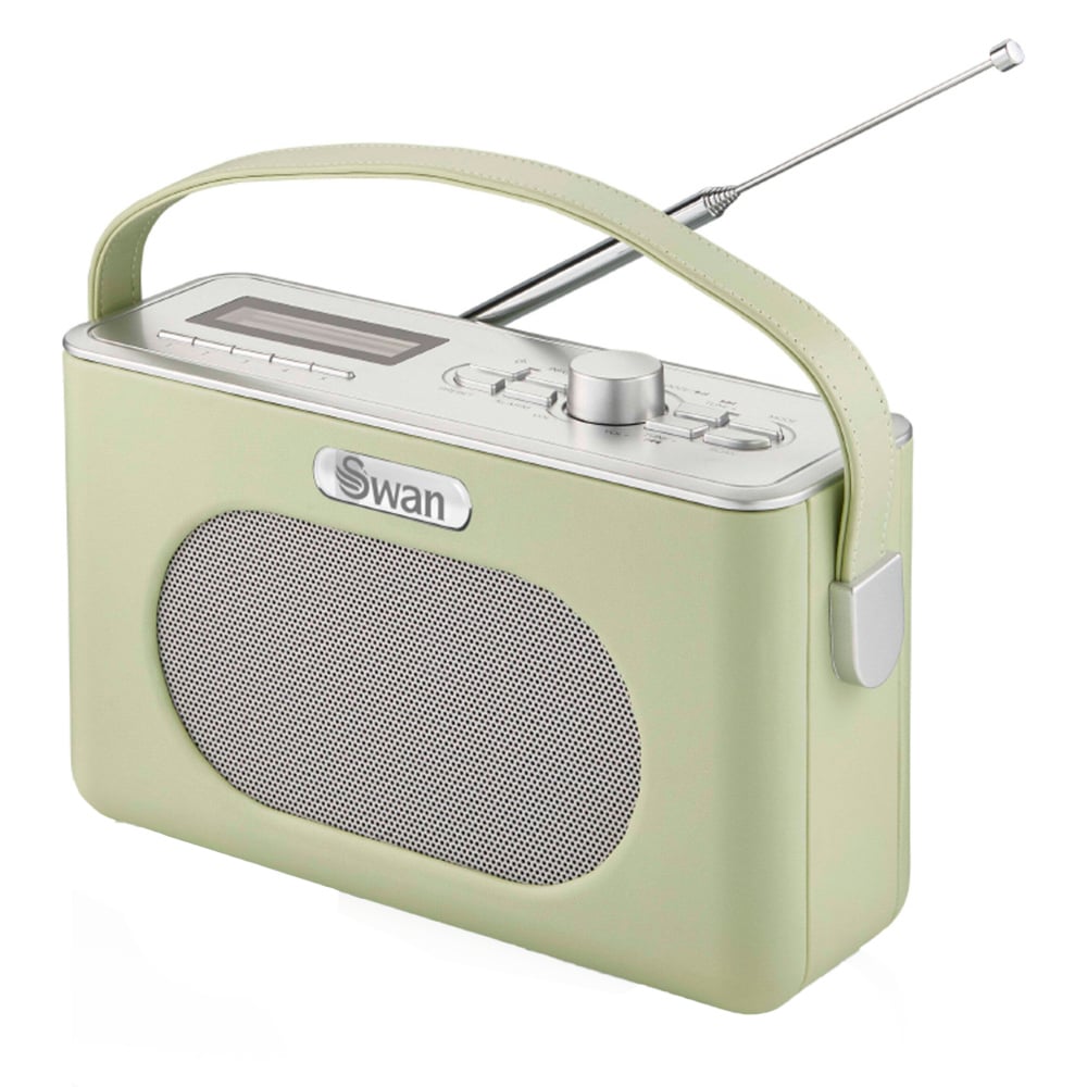 Swan Retro Green DAB Bluetooth Radio Image 1