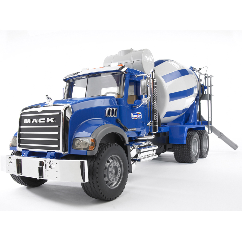 Bruder Kids MACK Granite Cement Mixer Truck Playset Model Image 2