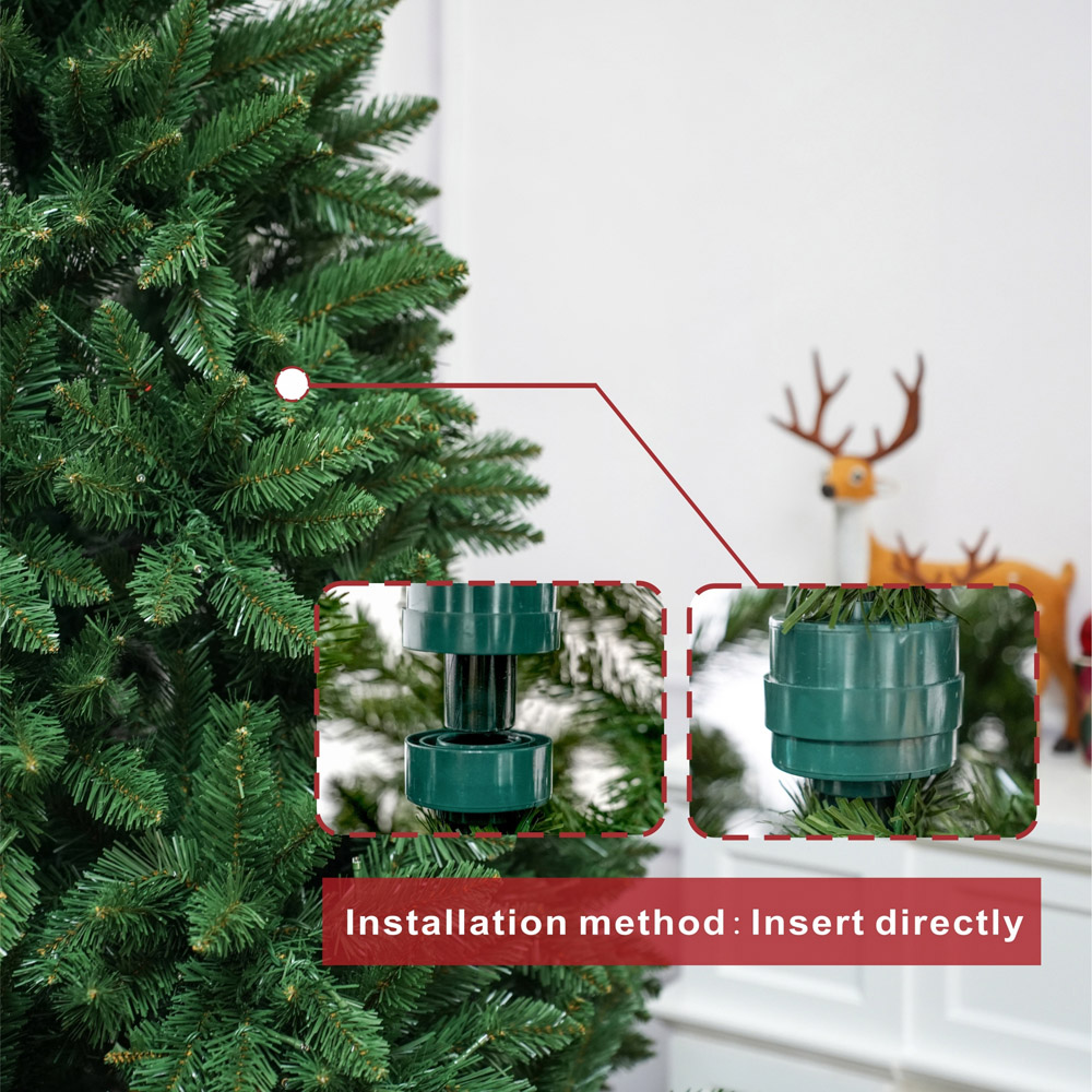 Abrihome Artificial Christmas Tree with Hinged Branches 5ft Image 8