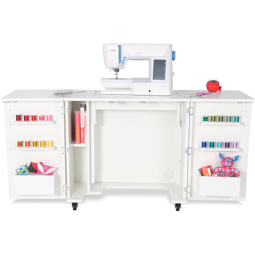 Arrow Cabinets Bandicoot K8211 Ash White Fold-Away Sewing Cabinet Image 4