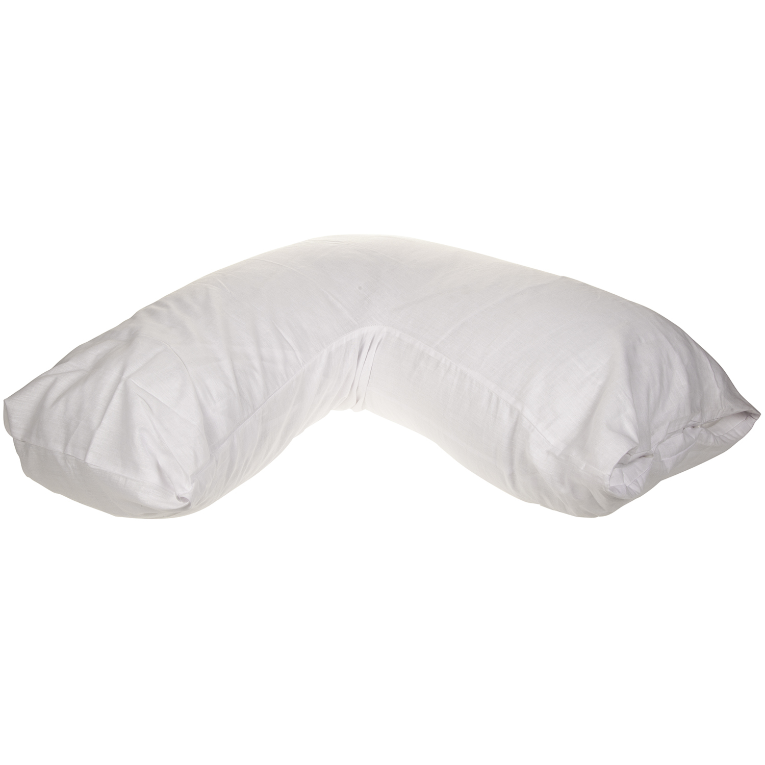 Easy Comfort White V Shape Pillow with Case Image 2