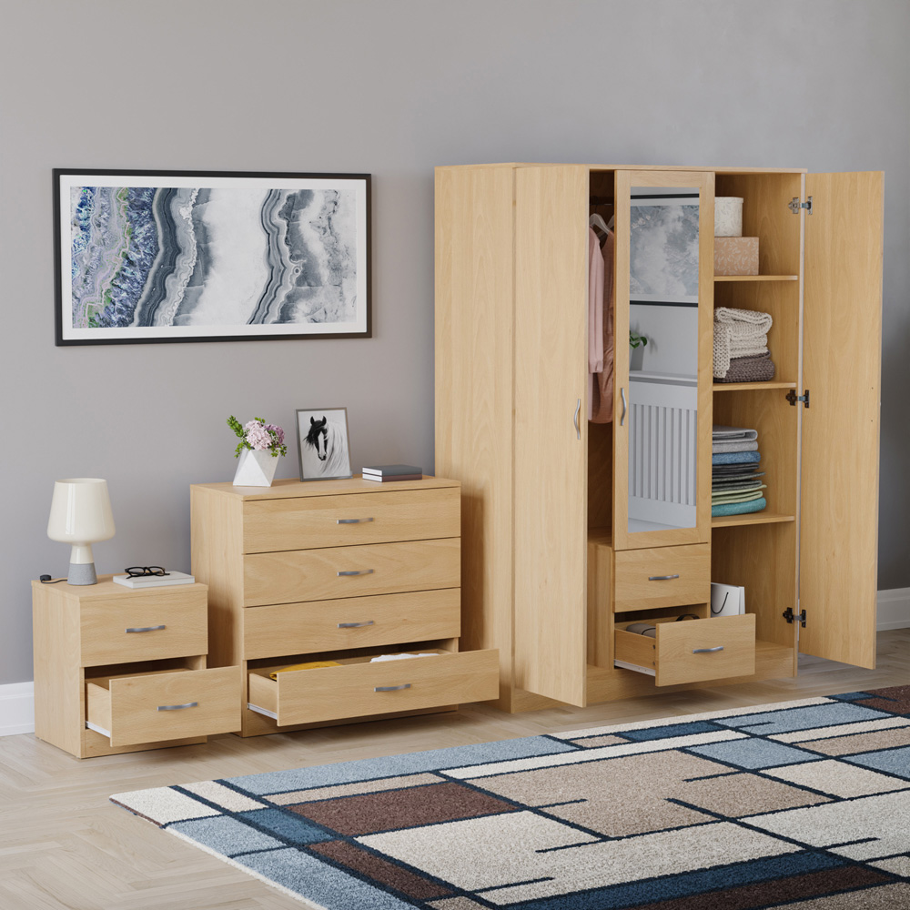 VIDA DESIGNS Riano Pine 3 Piece Bedroom Furniture Set Image 5