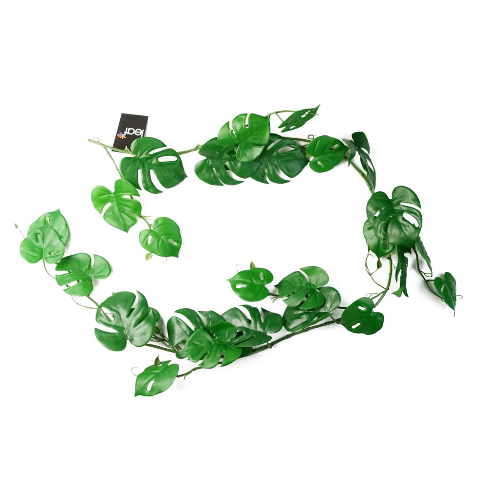 Leaf Trailing Monstera Hanging Artificial Plant 6ft 6 Pack Image 6