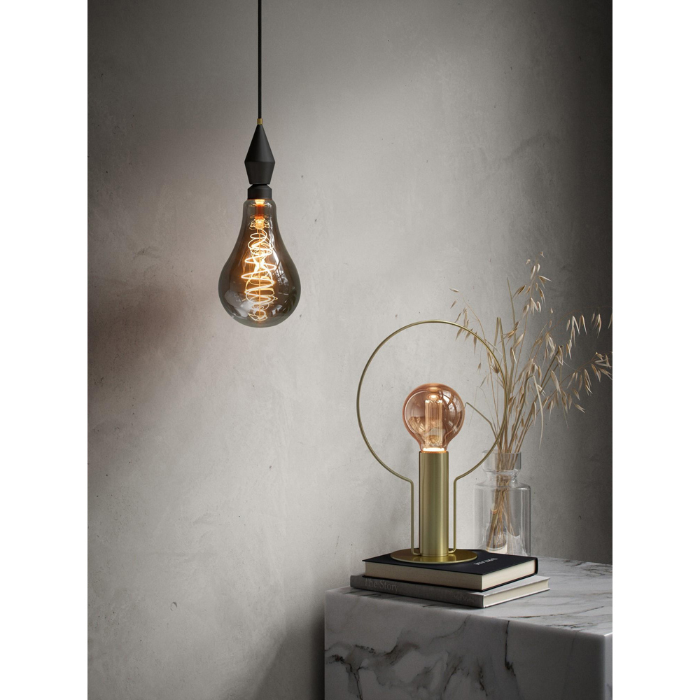 Nordlux Deco Giants E27 Dimmable 200 Lumens PS160 Spiral Smoke Light Bulb Image 2