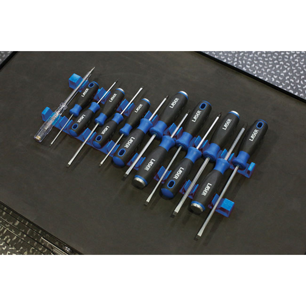 Laser 7529 2 Piece 14 Screwdriver Blue Organiser Image 2