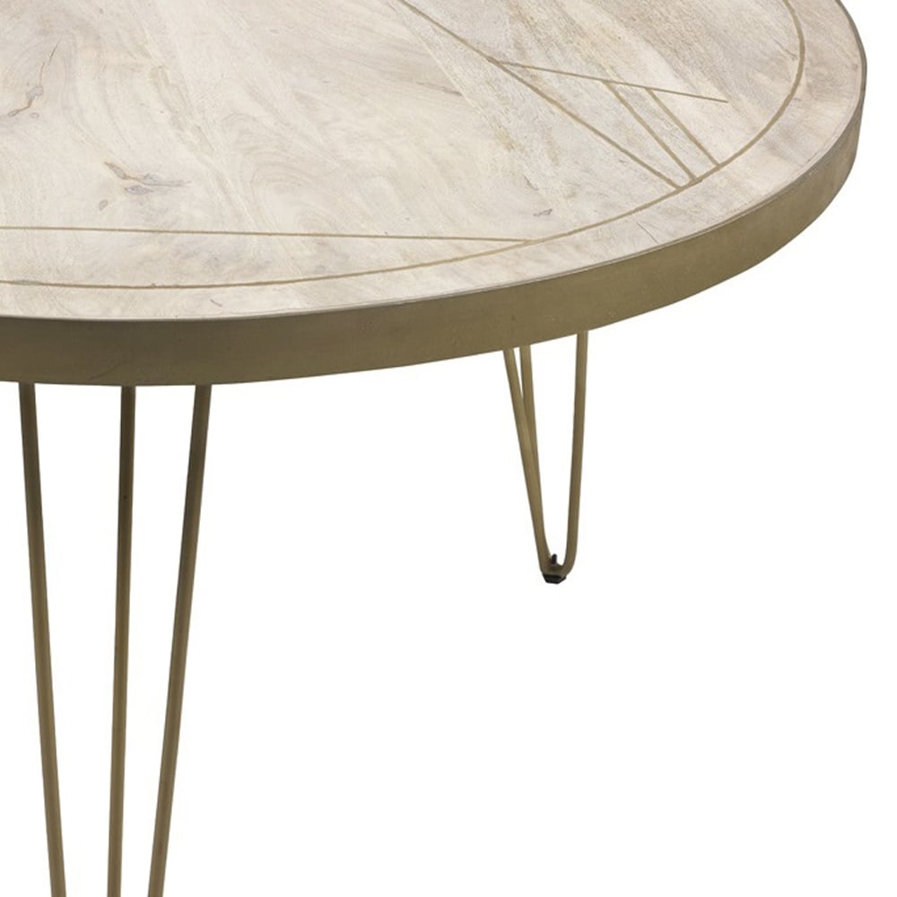 Brooklyn Huyen 6 Seater Light Gold Round Dining Table Image 7