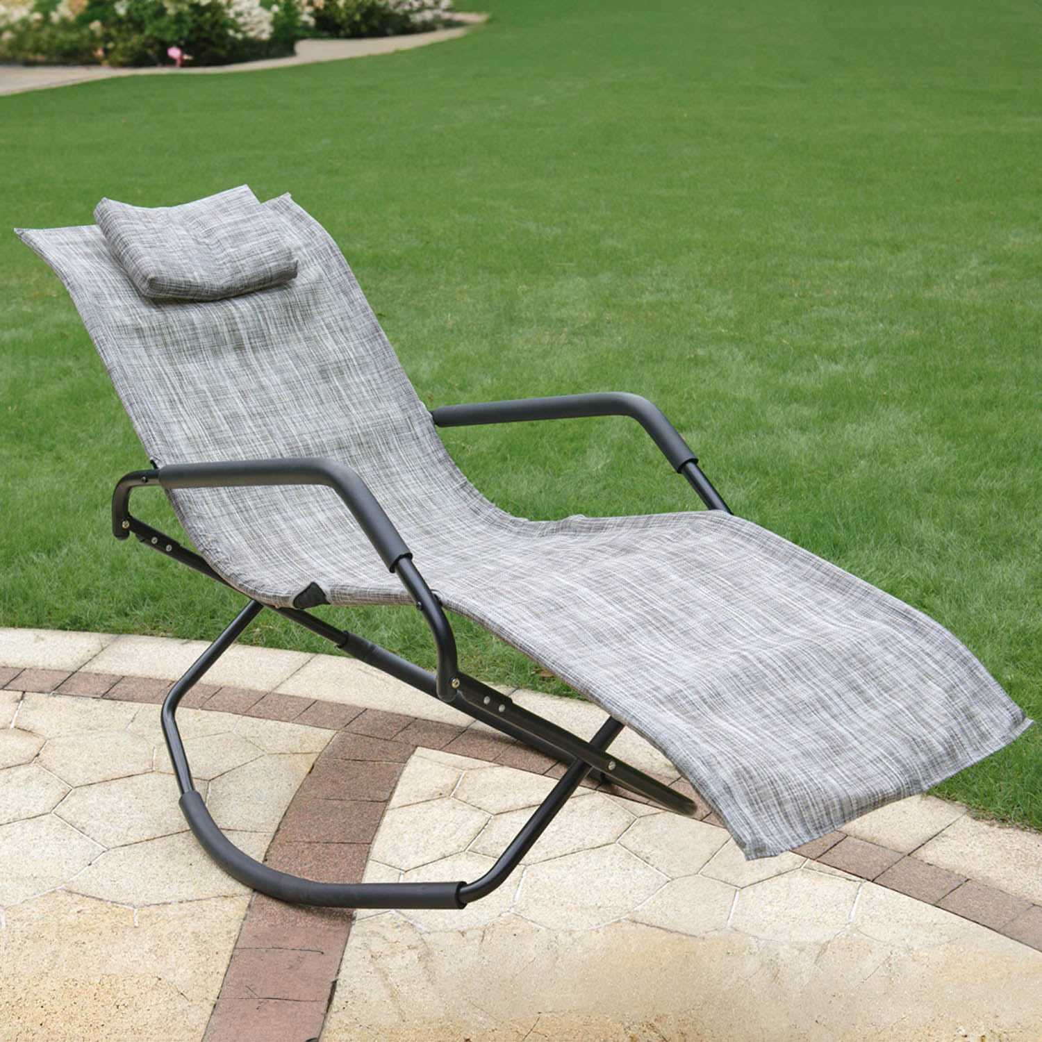 Outdoor Essentials Florida Folding Rocking Chair Image 1