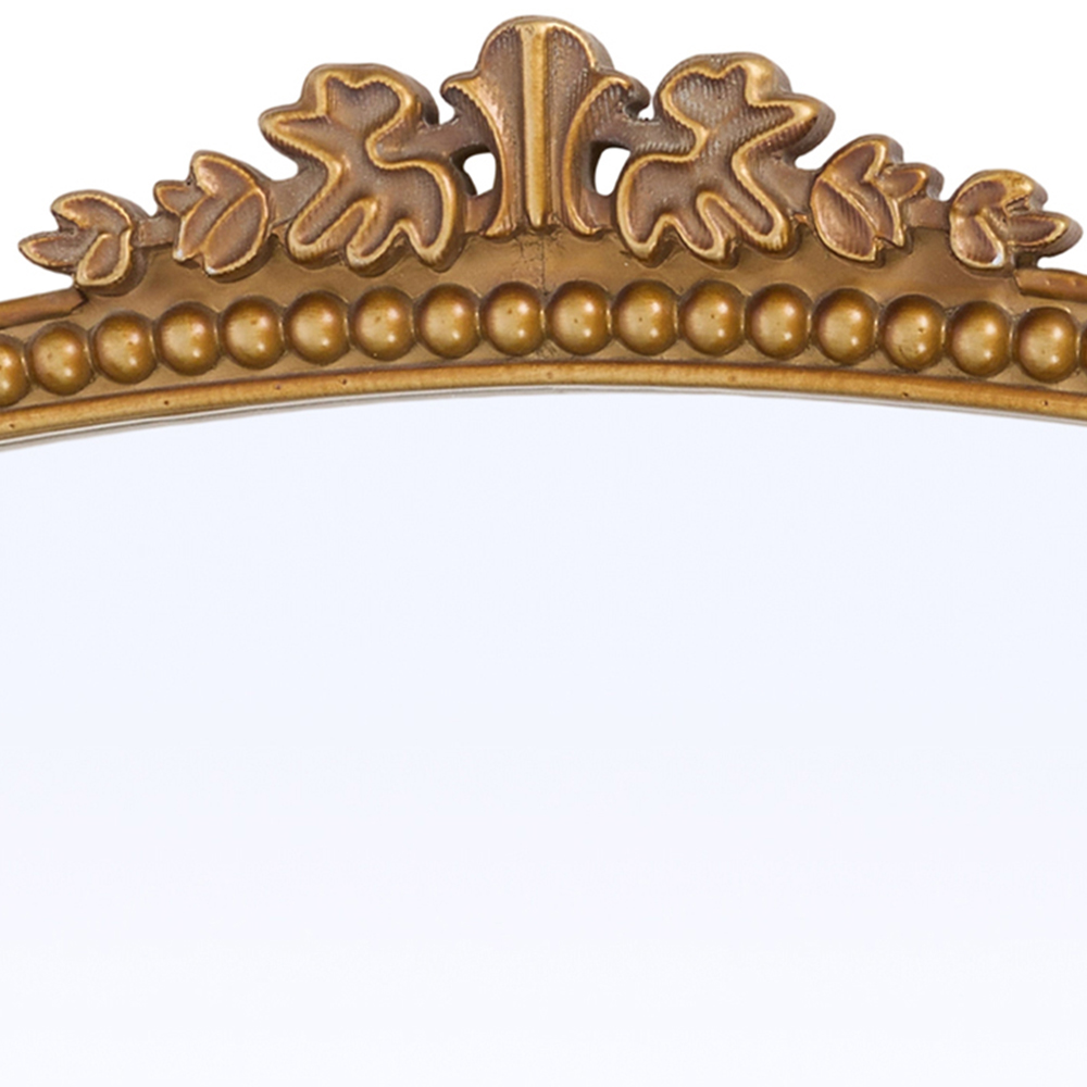 Living and Home Gold Arched Vintage Wall Mirror 120 x 60cm Image 4
