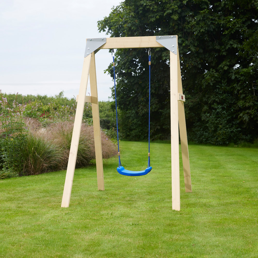 Sportspower Kids Wooden Single Swing Playset Image 2