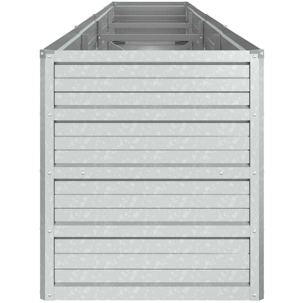 vidaXL Silver Galvanised Steel Raised Garden Bed 45 x 320 x 40cm Image 4