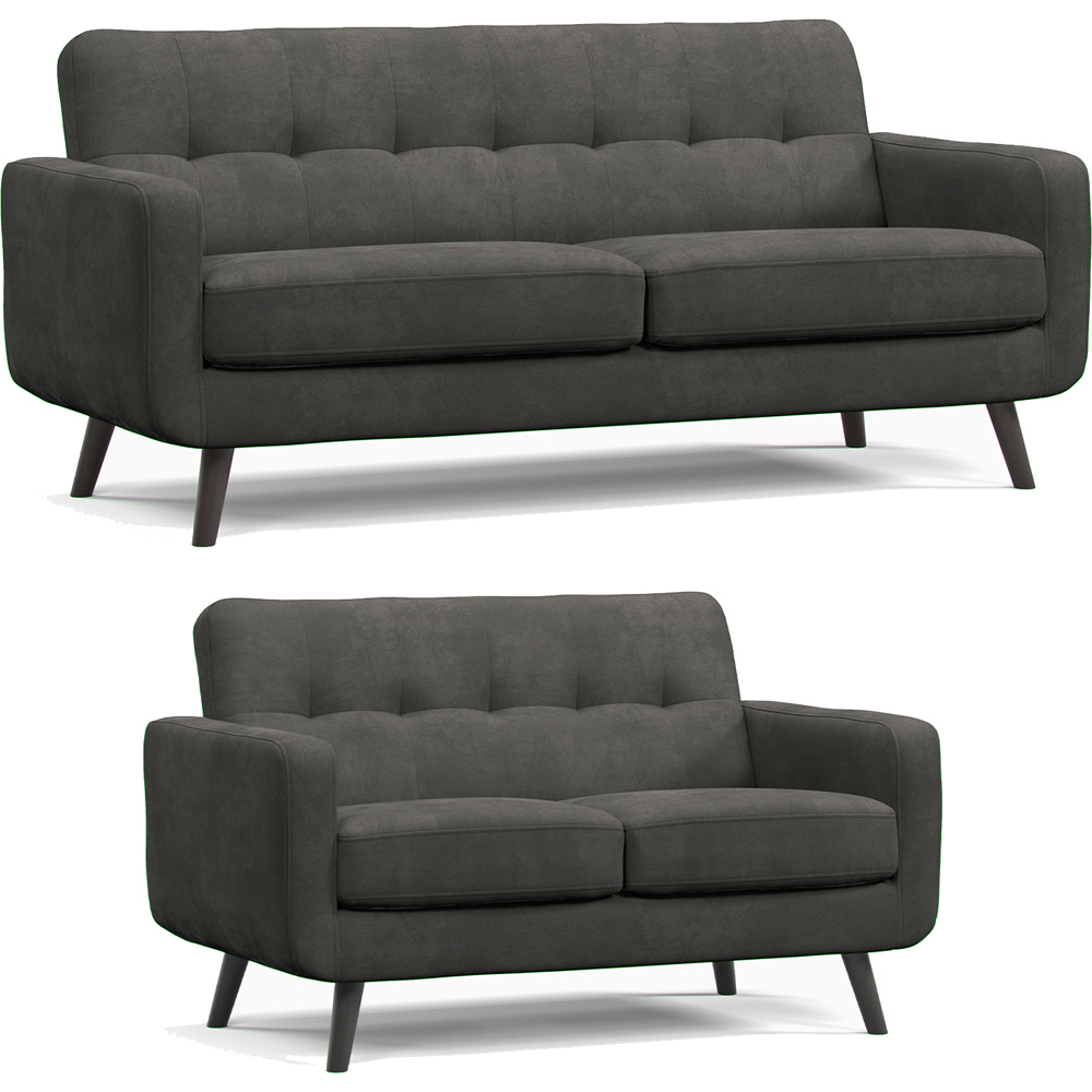 Kendal 5 Seater Graphite Oslo Sofa Suite Image 2