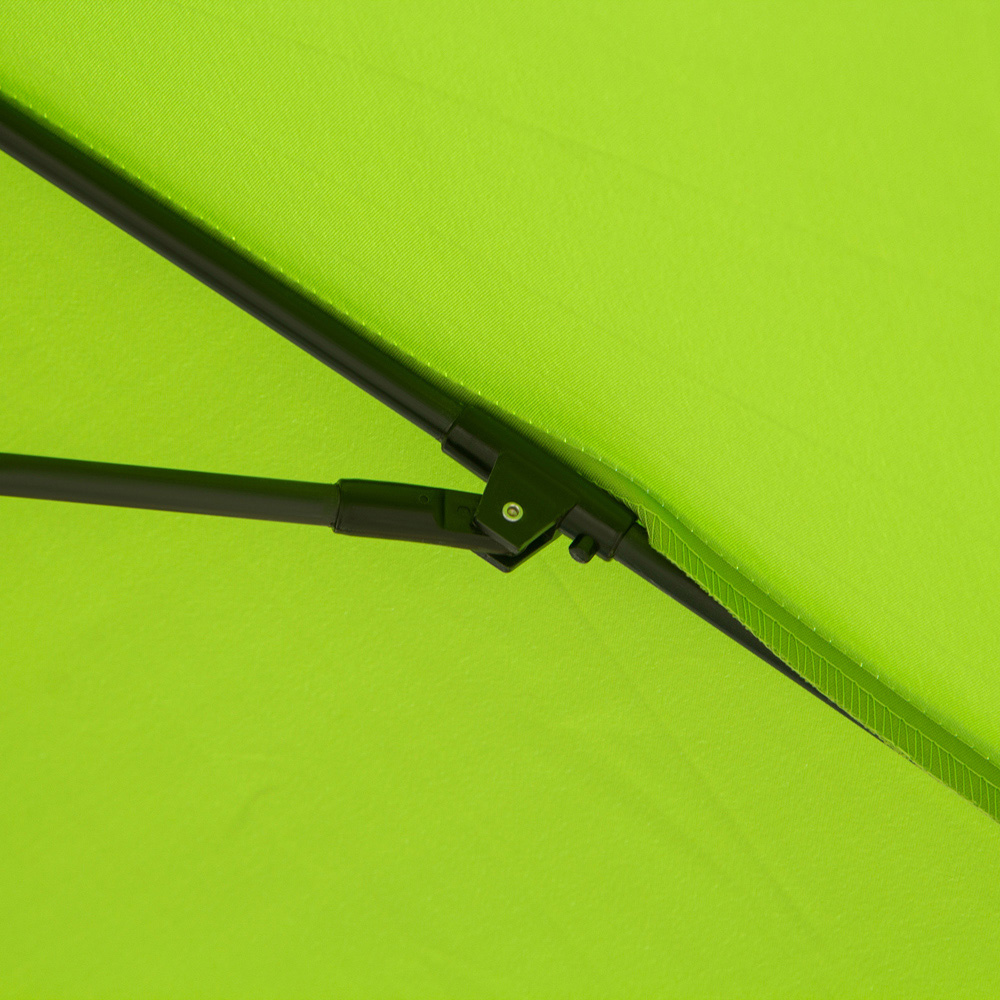 Outsunny Light Green Crank and Tilt Parasol 2.7m Image 3