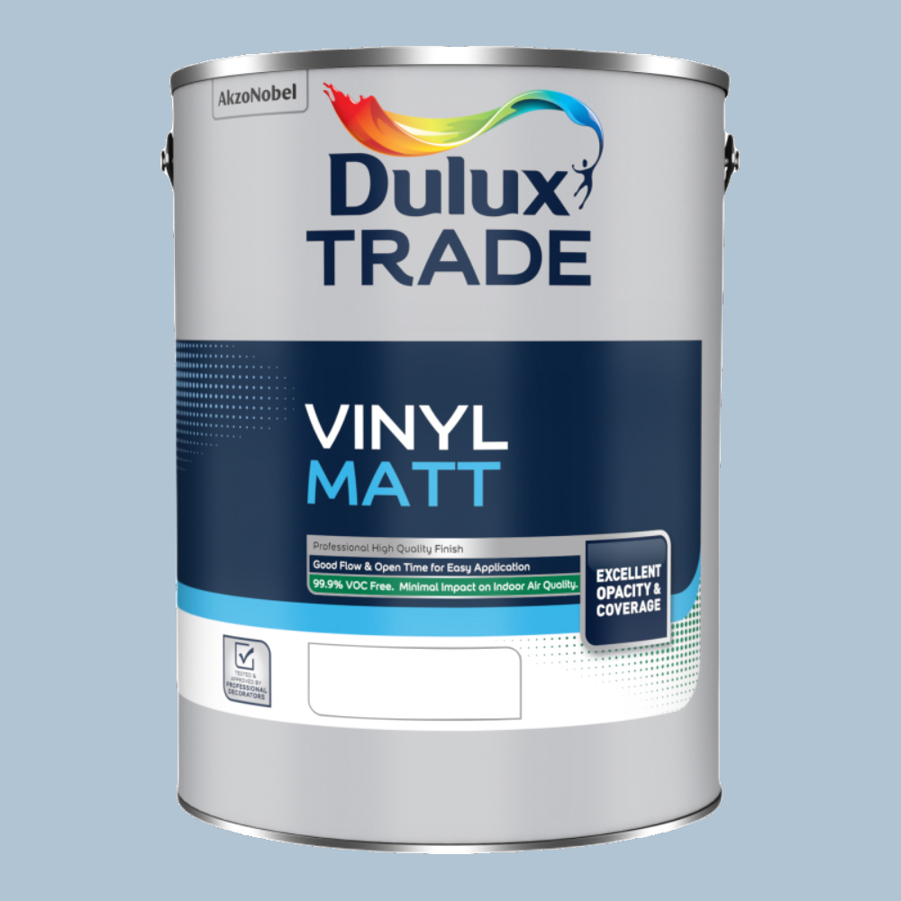 Dulux Trade Bright Skies Walls and Ceilings Vinyl Matt Paint 5L Image 2