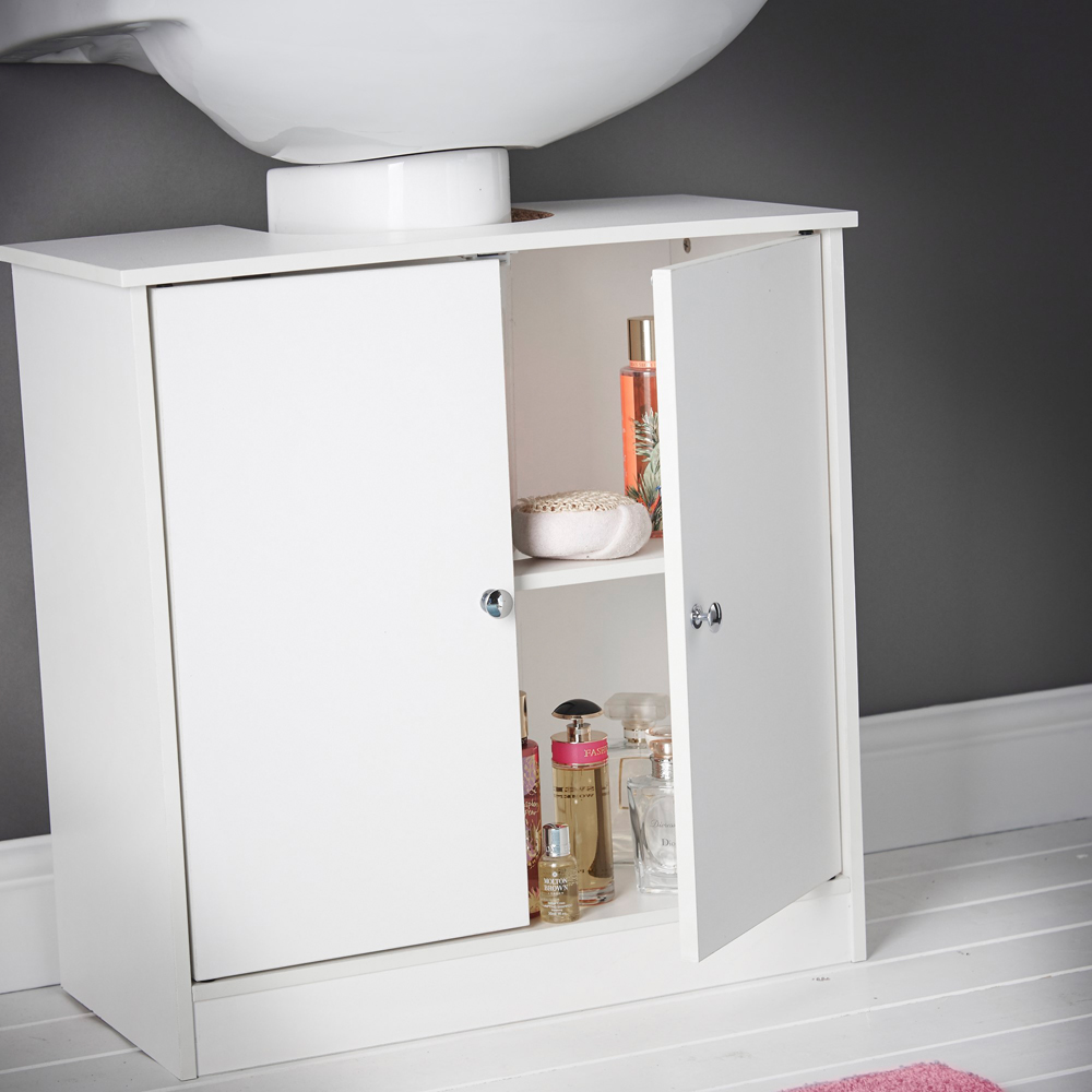 CARME Home Gatsby White 3 Piece Bathroom Furniture Set Image 3