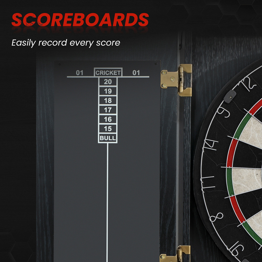 SPORTNOW 6 Dart Bristle Dartboard Set with Cabinet Image 7