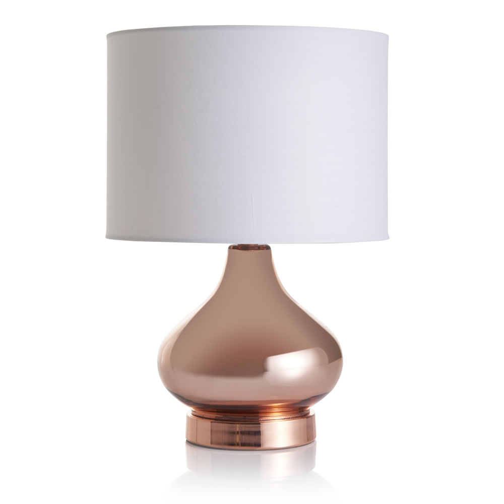 Wilko Copper Effect Table Lamp Image 3
