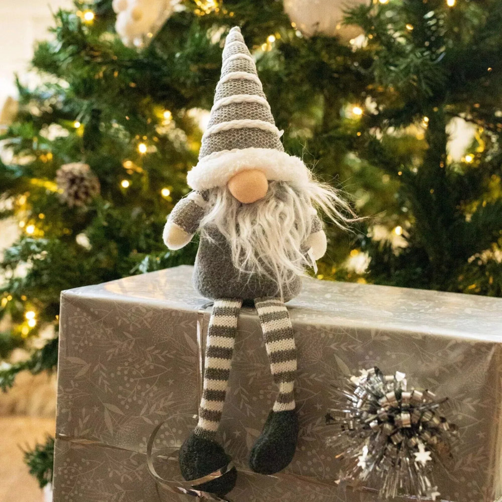 Marco Paul Nordic Grey Plush Gonk Christmas Decoration 40cm Image 3