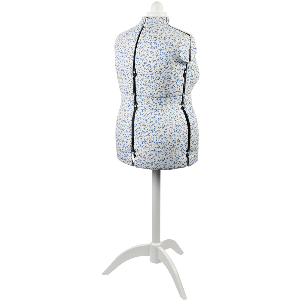 Sewing Online 5915C Ditsy Blue Adjustable 8-Part Dressmakers Dummy with Hem Marker Large Image 3