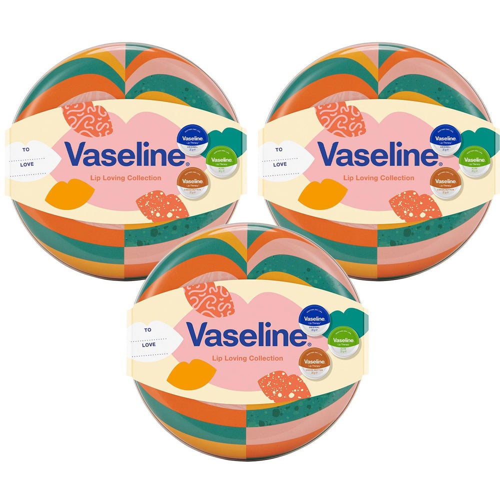 Vaseline Lip Loving Collection 3 Pieces Lip Balm Gift Set for Her 3 Pack Image 1