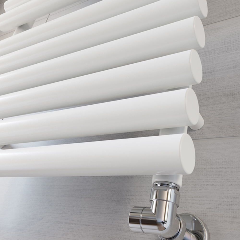 Terma Rolo Towel 2111BTU White Heated Towel Rail 1085 x 520mm Image 6